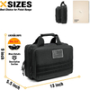 Custom Tactical Backpack 2 Pistol Bag Gun Shooting Case with Lockable Zipper for Shooting Outdoor Hunting