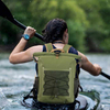 Customizable Brand Logo Tarpaulin Waterproof Army Green Dry Backpack For Fising Kayaking 