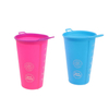 Customize Logo 250ml 300ml Running Soft Drinking Cup Collapsible Tail Runner Cup 