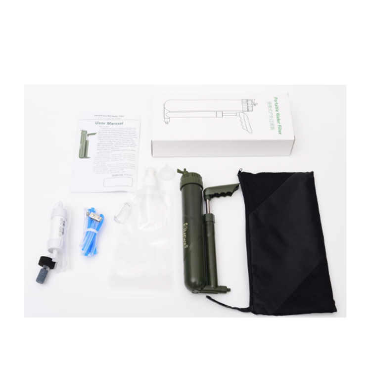 Water Filter Manufacturer Water Treatment System Portable Water filter Kit For Camping Hiking 