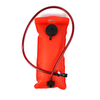 Customize Logo 2l 3L Orange Color TPU Small Cap Drink Tube With sleeve Hydration Bladder 