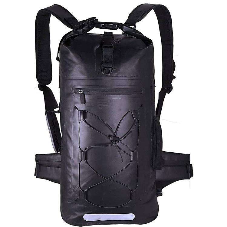 Full Comfortable Back Padded Laptop Backpack Waterproof PVC Dry Backpack For Paddle Boating 