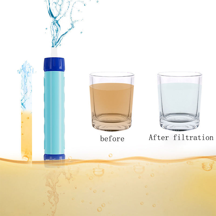 Customize Logo Collapsible Water Filter Ideal for Traveling,Hiking, Hunting, Running, Cycling and Climbing