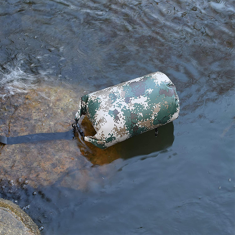 Dry Bag Manufacturer 0.8mm Thicker PVC Camouflage Dry Bag For Floating Kayaking 
