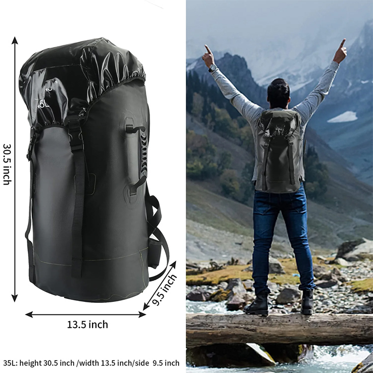 Dry Bag Supplier 45L Rain Cover Top Large Capacity Dry Bag Backpack For Camping 