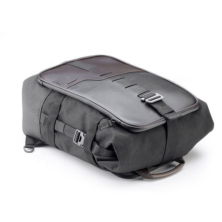 Wholesale Classic Black Waterproof Bag Motorcycle luggage Leather Motorcycle Backpack 