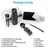 Outdoor Hunting Low Night Vision 12x50 Monocular Telescope With Phone adapter 