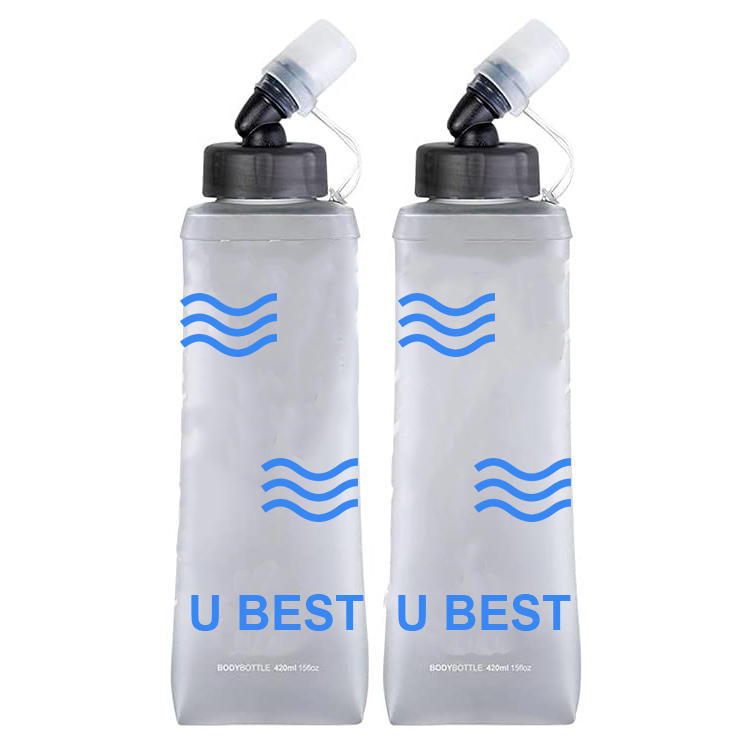 Recycle Wholesale Soft Water Kettle Sports BPA Sport Reusable TPU Flask Hydration Bottles