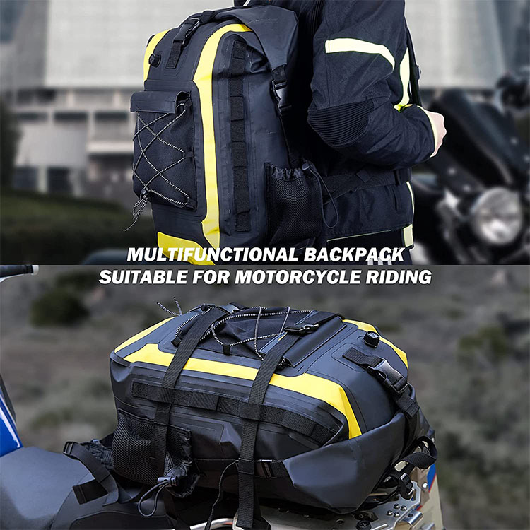 Dry Bag Factory 500D PVC Roll Top Closed Waterproof Motorcycle Backpack For Travel 