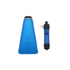 Customize Logo Soft Flask 500ml Triangle Shape Squeeze Water Bottle With Filter For Hiking 