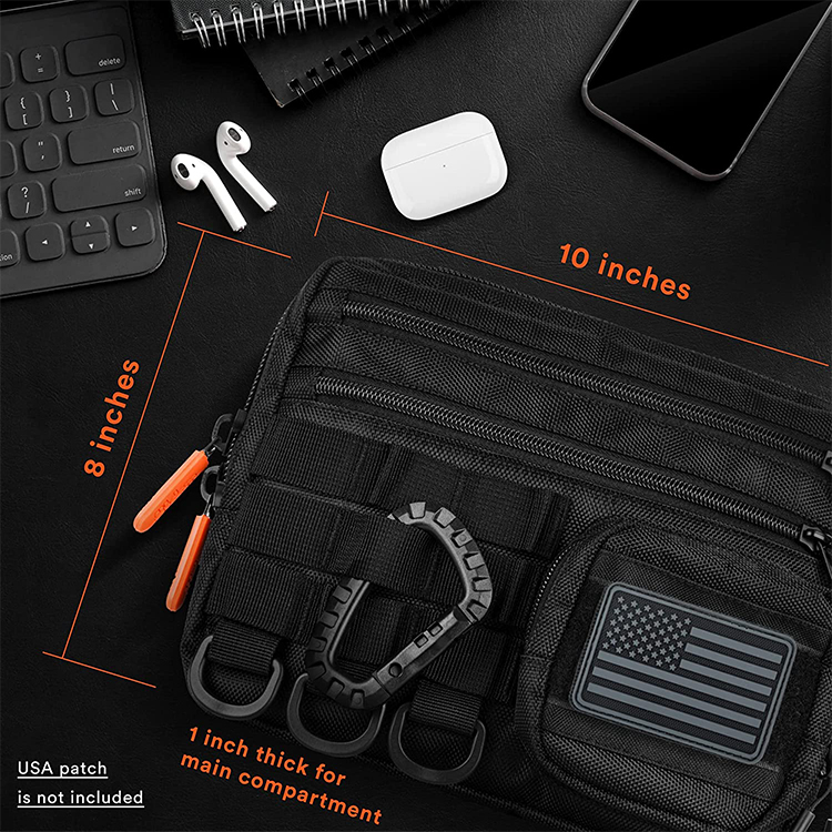 Tactical Sling Bag Factory Woven Label EDC Pouch Multiply Small Tactical Messenger Bag For Men 