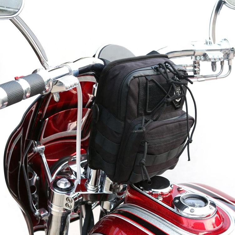 Popular Product In Stock Water Resistance PVC Molle Handlebar Bag For Motorcycle 