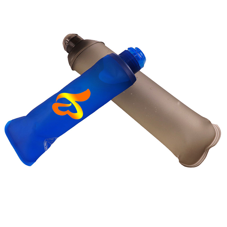 Eco-TPU Material Soft Flask Customize Logo Hydration Drinking Water Bottle With Cap